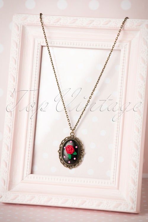Sweet Cherry - My Sweet Rose Necklace Années 40