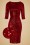 Vintage Chic Bodycon Dress Red Velvet Sequins 100 20 19617 20161010 0006wv