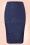 Banned Retro 50s Guideing Light Pencil Skirt in Navy