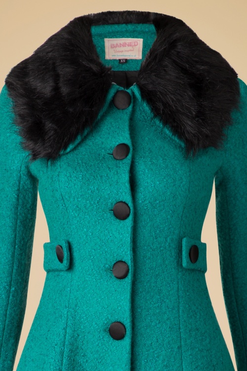 emerald green winter coat
