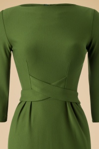 Tatyana - Vickie Criss Cross-jurk in vintage groen 3