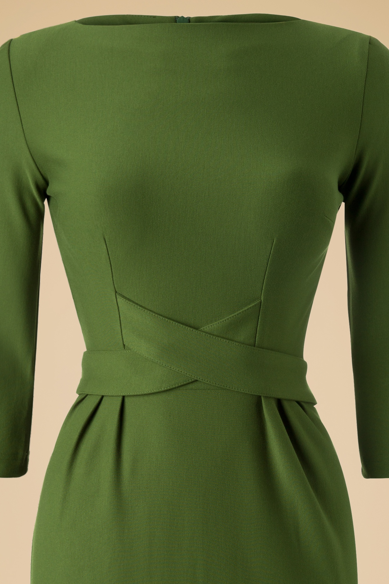 Tatyana - Vickie Criss Cross-jurk in vintage groen 3