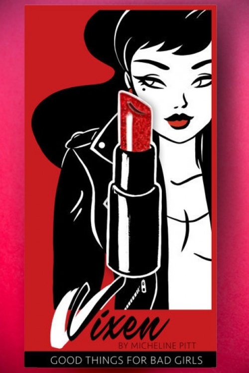 Vixen by Micheline Pitt - Exclusief voor TopVintage ~ Vixen Vintage Lipstick Pin in rood 3