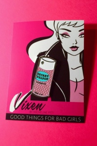 Vixen by Micheline Pitt - TopVintage exclusief ~ Vixen Secret Weapon Hairspray Pin in roze 2