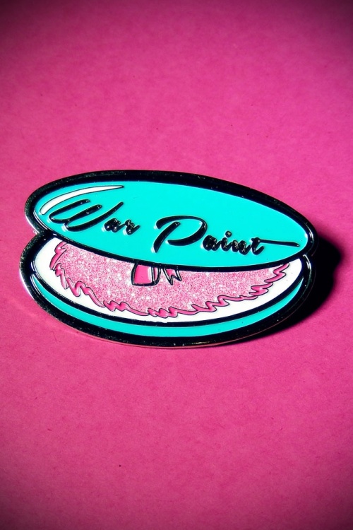 Vixen by Micheline Pitt - 50s Vixen War Paint Pin in Turquoise