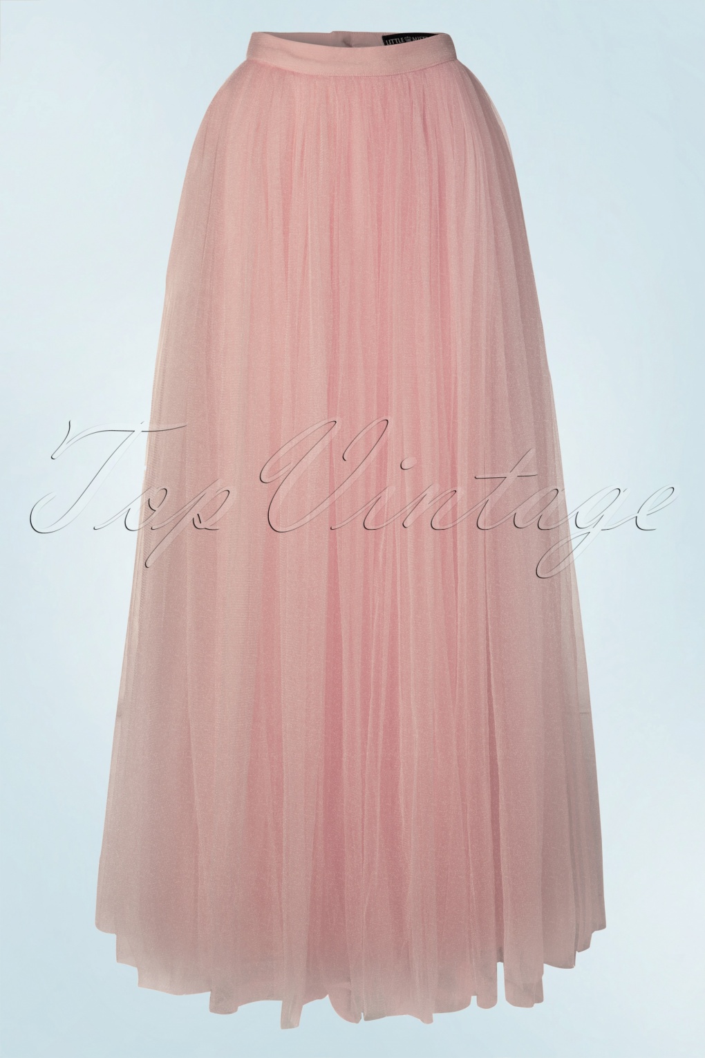 50s Olivia Maxi Tulle Skirt In Rose Pink 9983