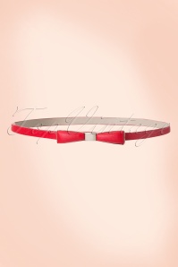 Tatyana - 60s Bow Belt in Gold and Red
