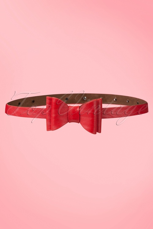 Tatyana - 50s Bow Belt in Red