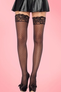 Rouge Royale - 50s Diamond Hold Ups in Black