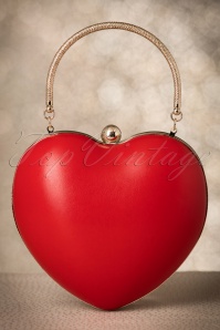 Lulu Hun - Lou Heart Bag in Lippenstiftrot