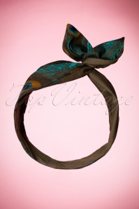Be Bop a Hairbands - I Love Peacock In My Hair Scarf Années 50