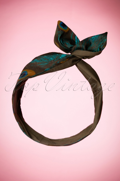 Be Bop a Hairbands - I Want Polkadots In My Hair Scarf Années 50 en Noir