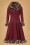 Collectif Clothing Pearl Coat in Wine 18892 20160602 0011W