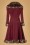 Collectif Clothing Pearl Coat in Wine 18892 20160602 0004W