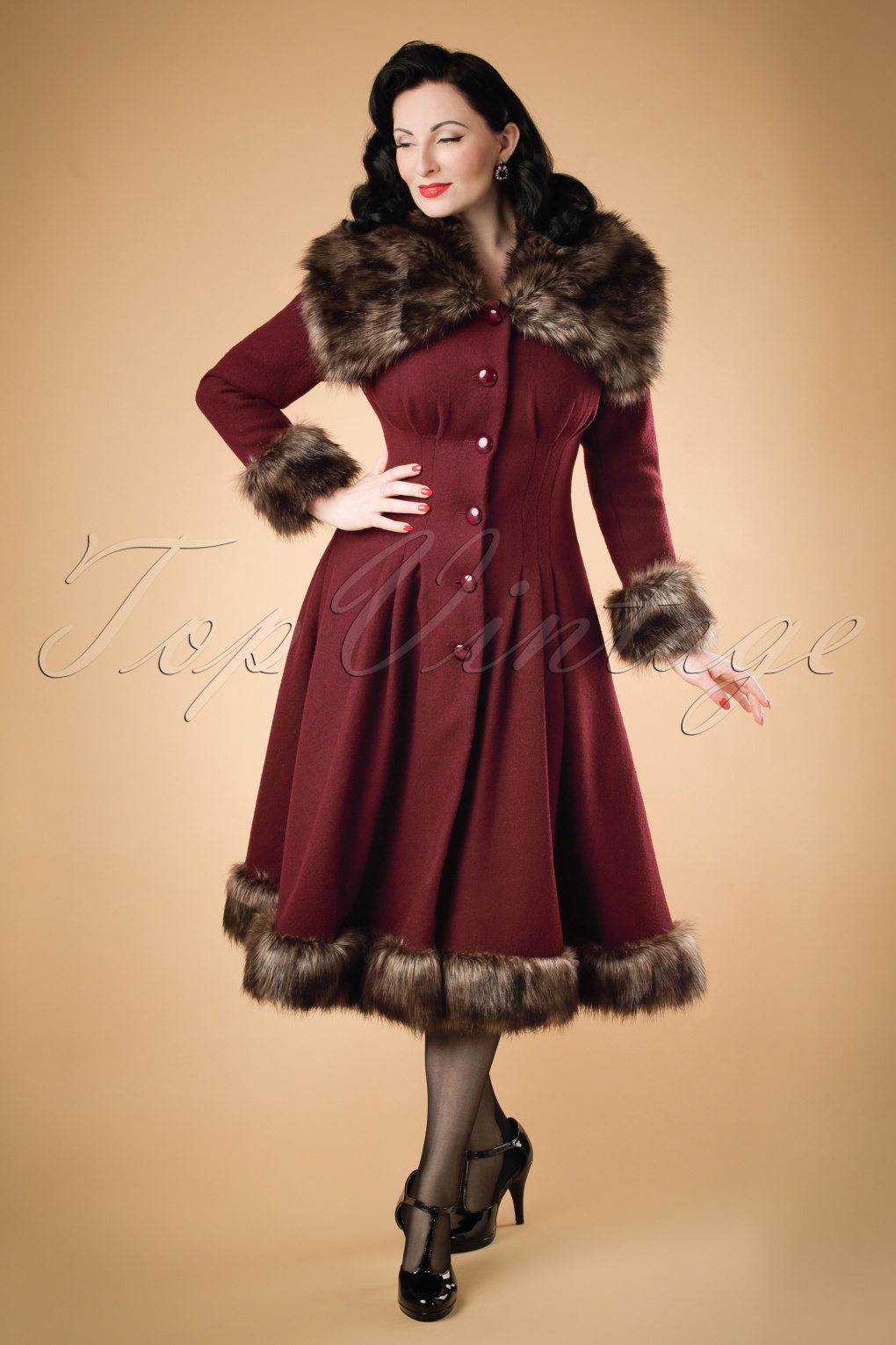 Limo For Sale >> 30s Pearl Coat in Wine Wool Limo For Sale >> 30s Pearl Coat in Wine Wool