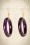Splendette - TopVintage Exclusive ~ 20s Abigail Carved Hoop Earrings in Deep Purple 3