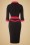 Miss Candyfloss - 50s Myrna Pencil Dress in Black and Red 4